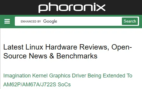 Phoronix status preview image