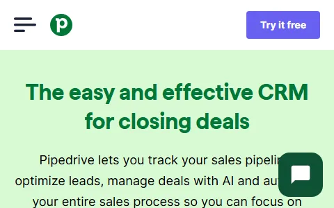 Pipedrive.com status preview image