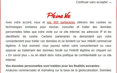 Pleine Vie status preview image