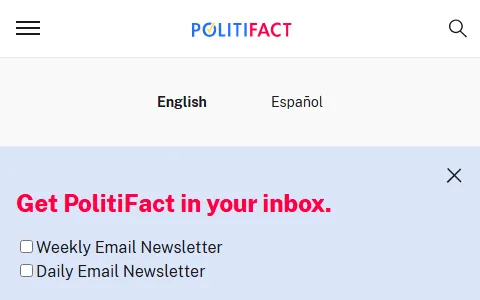 PolitiFact status preview image