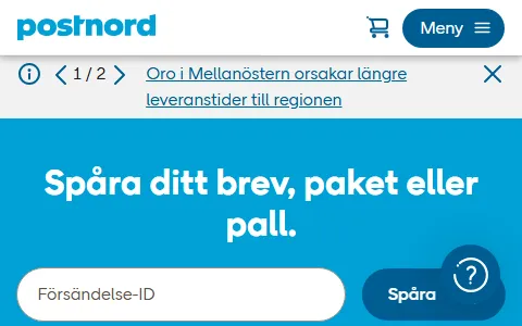 PostNord Sweden status preview image