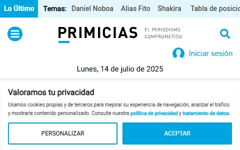 Primicias.ec status preview image