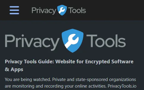 PrivacyTools.io status preview image