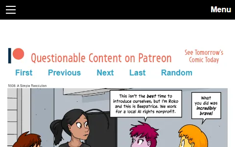 Questionable Content status preview image