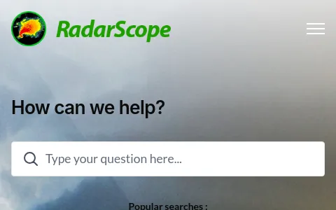 Radarscope.zendesk.com status preview image