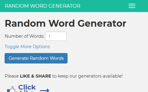Random Word Generator status preview image