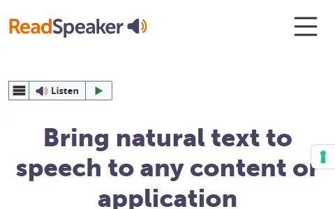 ReadSpeaker status preview image