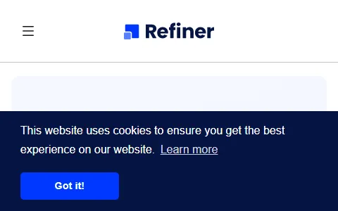 Refiner status preview image