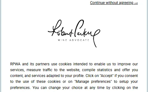 Robert Parker Wine Advocate status preview image