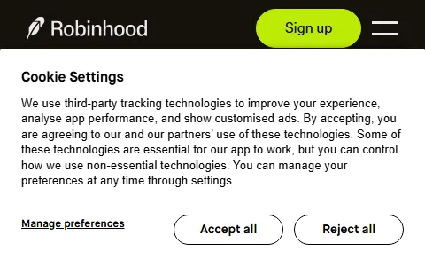 Robinhood status preview image