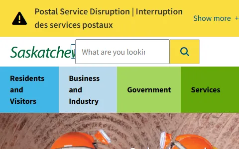 Government of Saskatchewan status preview image