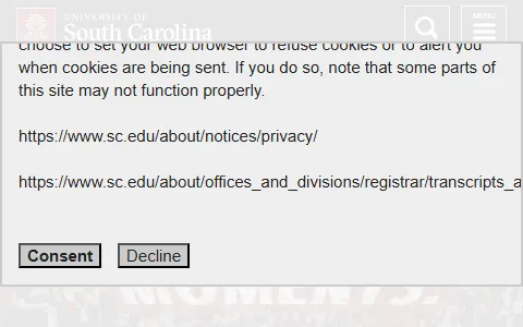 University of South Carolina status preview image