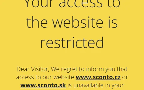Sconto Czech Republic status preview image