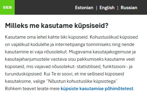 SEB Estonia status preview image