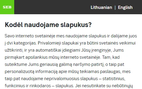 SEB Lithuania status preview image