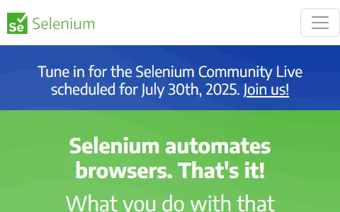 Selenium status preview image