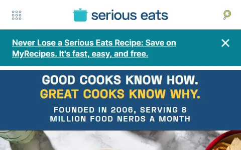Serious Eats status preview image