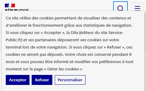Service-Public.fr status preview image