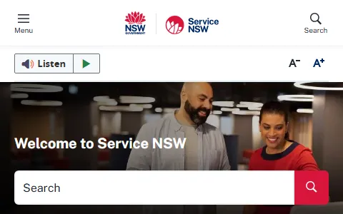 MyServiceNSW status preview image