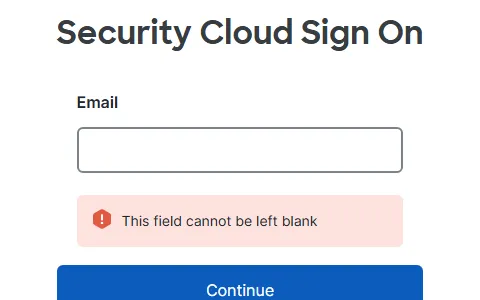 Cisco Security Cloud Sign On status preview image