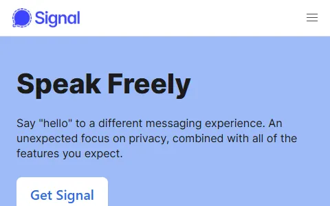 Signal Messenger status preview image