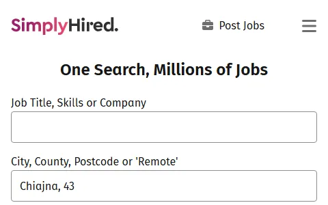 Simply Hired India status preview image
