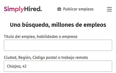 SimplyHired Mexico status preview image