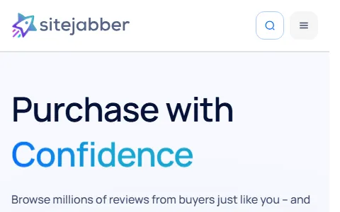 Sitejabber status preview image