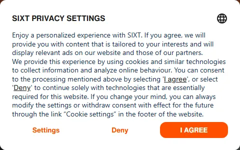 SIXT status preview image