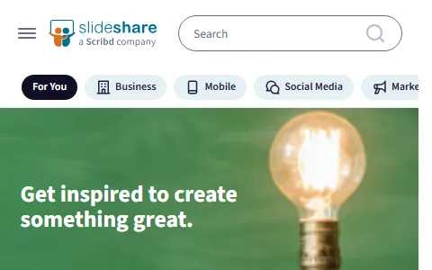 SlideShare status preview image