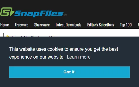 Snapfiles.com status preview image