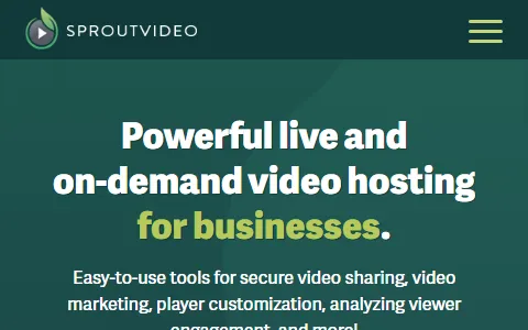 SproutVideo status preview image