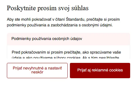 Štandard status preview image