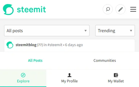 Steemit status preview image