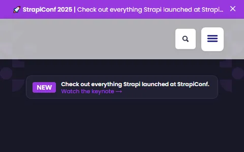 Strapi status preview image