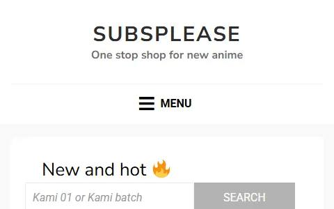 SubsPlease status preview image