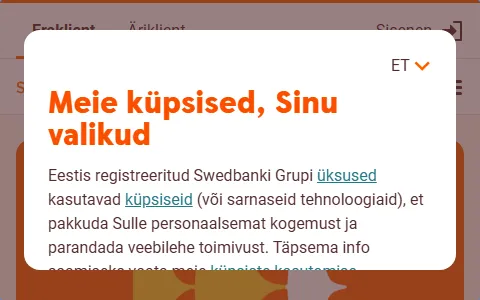 Swedbank Estonia status preview image