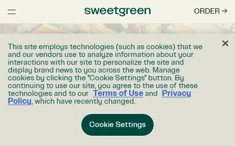 Sweetgreen status preview image