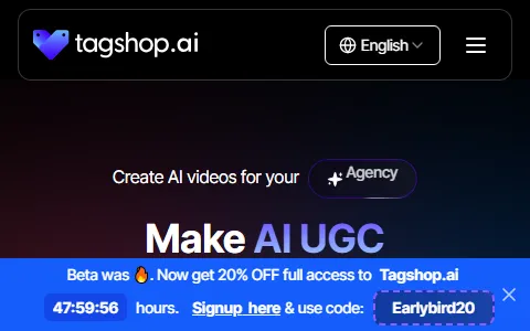 Tagshop.ai status preview image