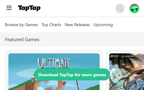Taptap.io status preview image