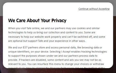 Tate status preview image