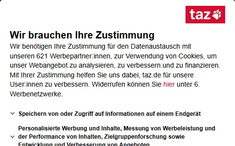 taz.de status preview image