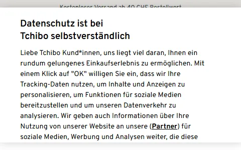 Tchibo Switzerland status preview image