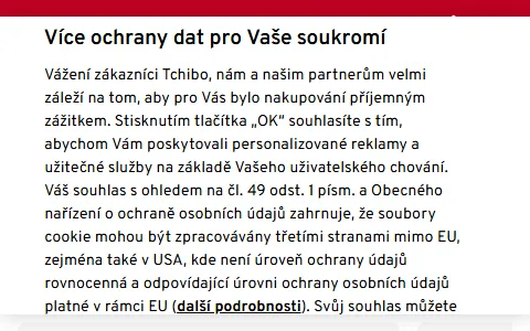 Tchibo Czech Republic status preview image