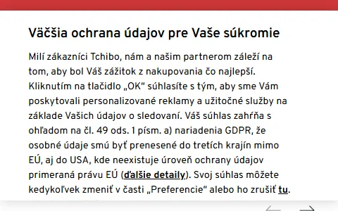 Tchibo Slovakia status preview image