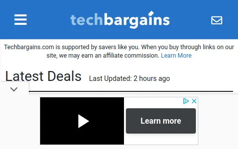 Techbargains.com status preview image