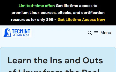 Tecmint status preview image