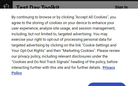 Test Day Toolkit status preview image