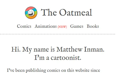 The Oatmeal status preview image