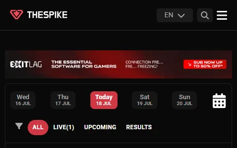 Thespike.gg status preview image